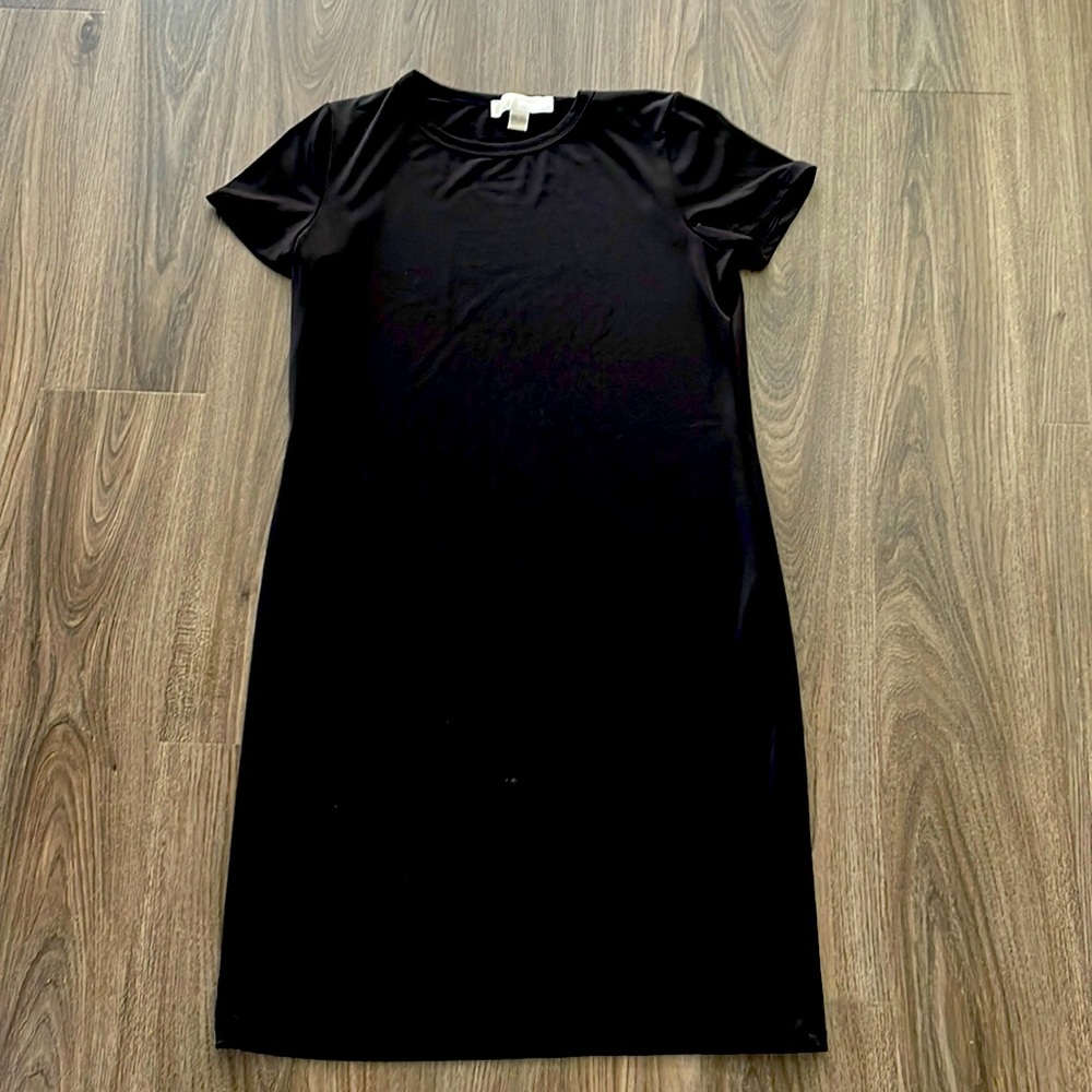 Michael Kors Black T-Shirt Dress Size Small